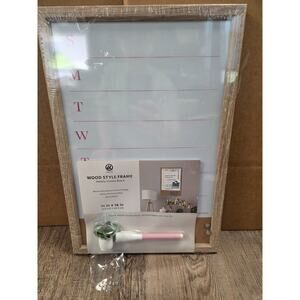 Ubrands NEW Trendy Timber Dry Erase Weekly Calendar, 11" x 16"